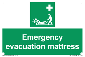 Emergency evacuation mattress